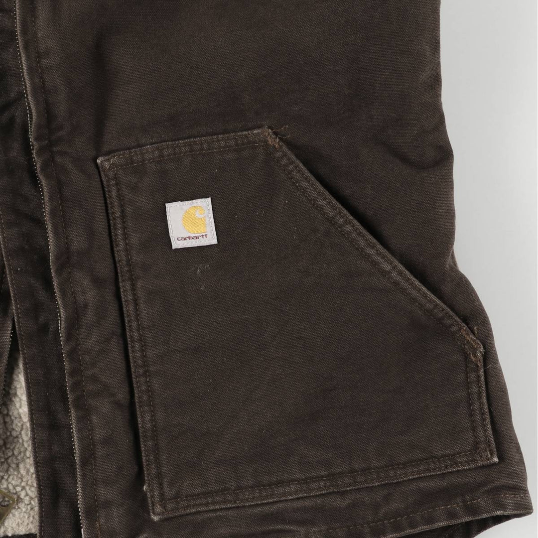 Carhartt Duck Vest, Women's Size Medium cotton brown type Vintage Second Hand