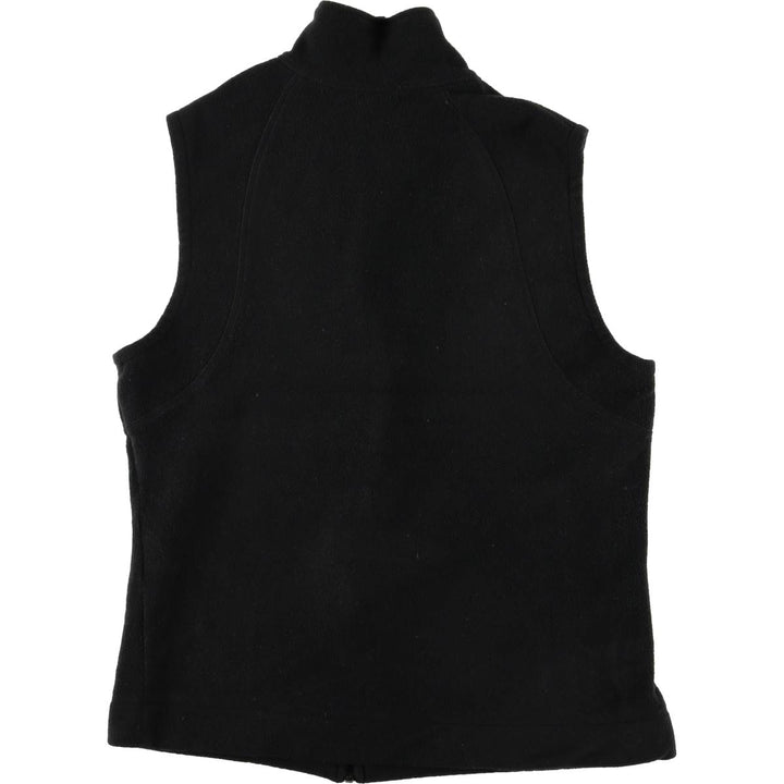 Columbia Women's Fleece Vest, Size L polyester black type Vintage Second Hand