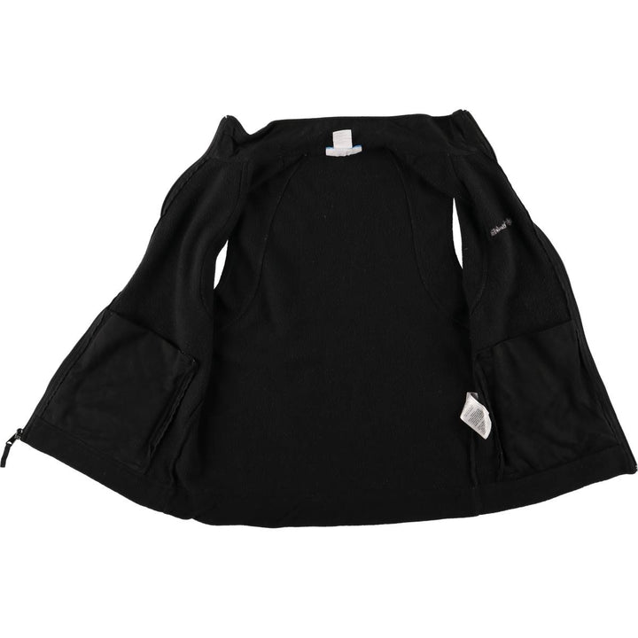 Columbia Women's Fleece Vest, Size L polyester black type Vintage Second Hand