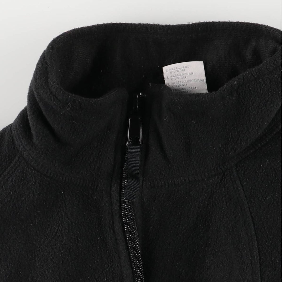 Columbia Women's Fleece Vest, Size L polyester black type Vintage Second Hand