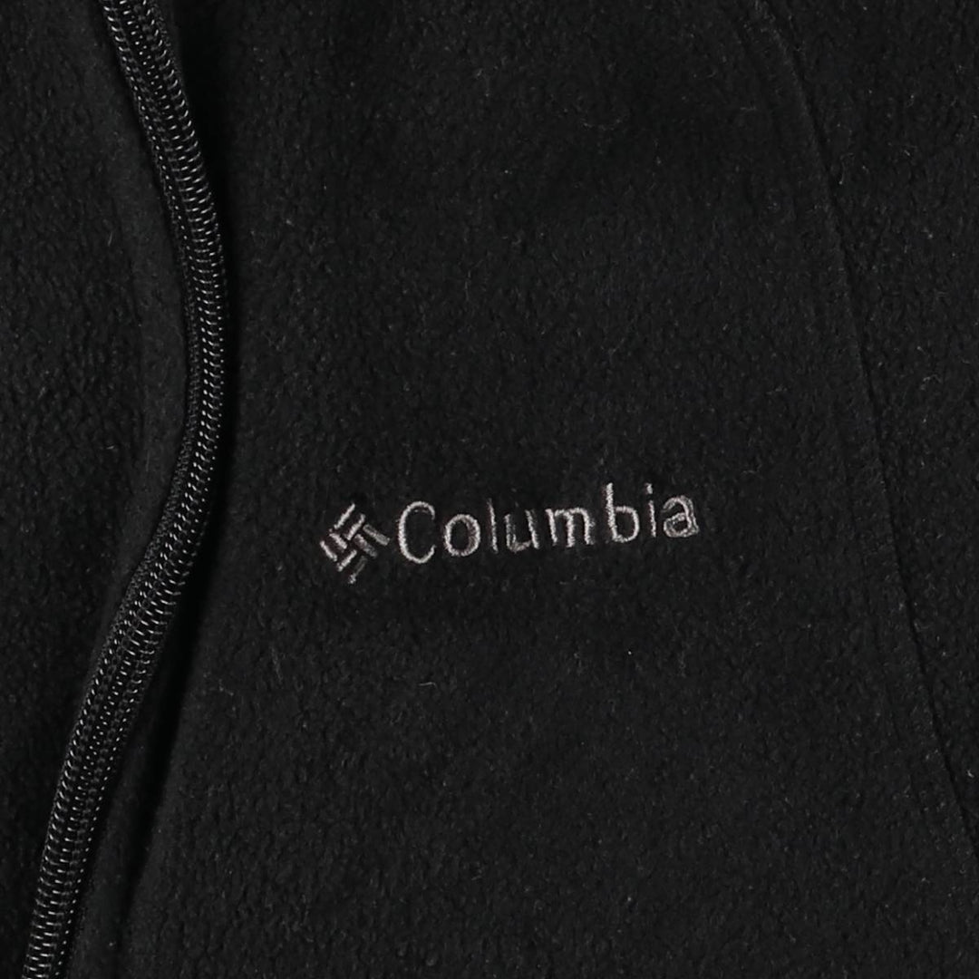 Columbia Women's Fleece Vest, Size L polyester black type Vintage Second Hand
