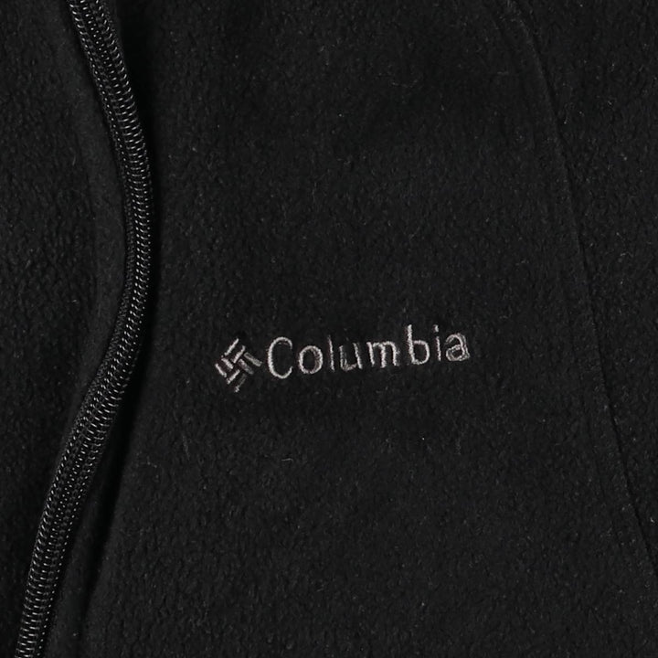 Columbia Women's Fleece Vest, Size L polyester black type Vintage Second Hand
