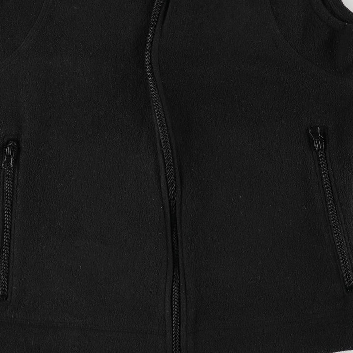 Columbia Women's Fleece Vest, Size L polyester black type Vintage Second Hand