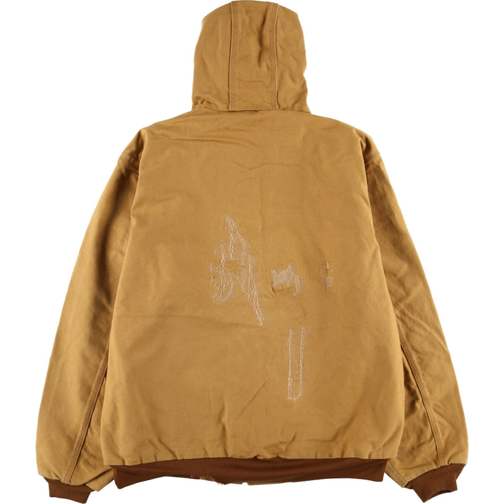 Carhartt Active Jacket Duck Full Zip Parka Made in USA Men's XXL cotton ocher yellow type Vintage Second Hand