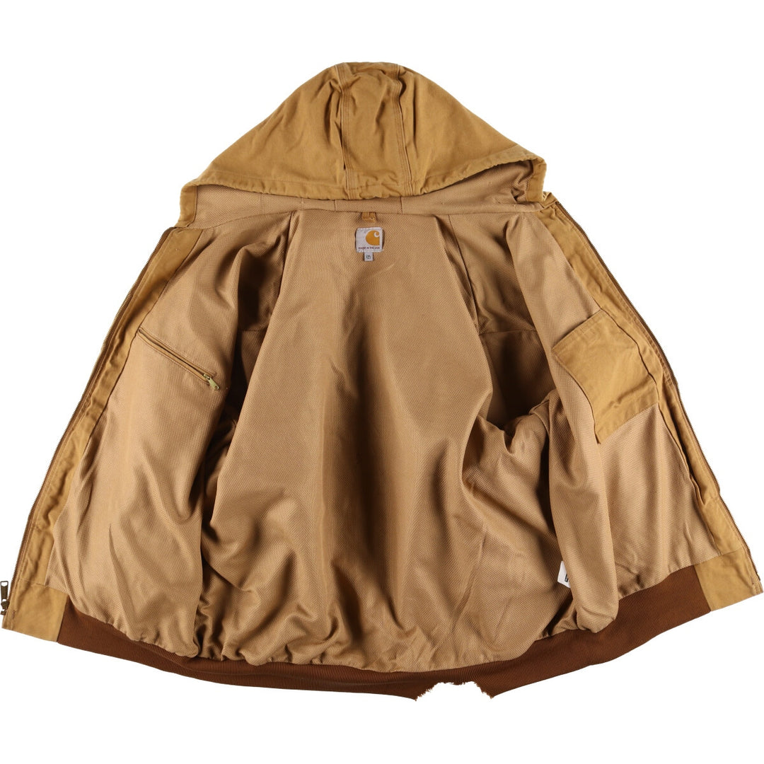 Carhartt Active Jacket Duck Full Zip Parka Made in USA Men's XXL cotton ocher yellow type Vintage Second Hand