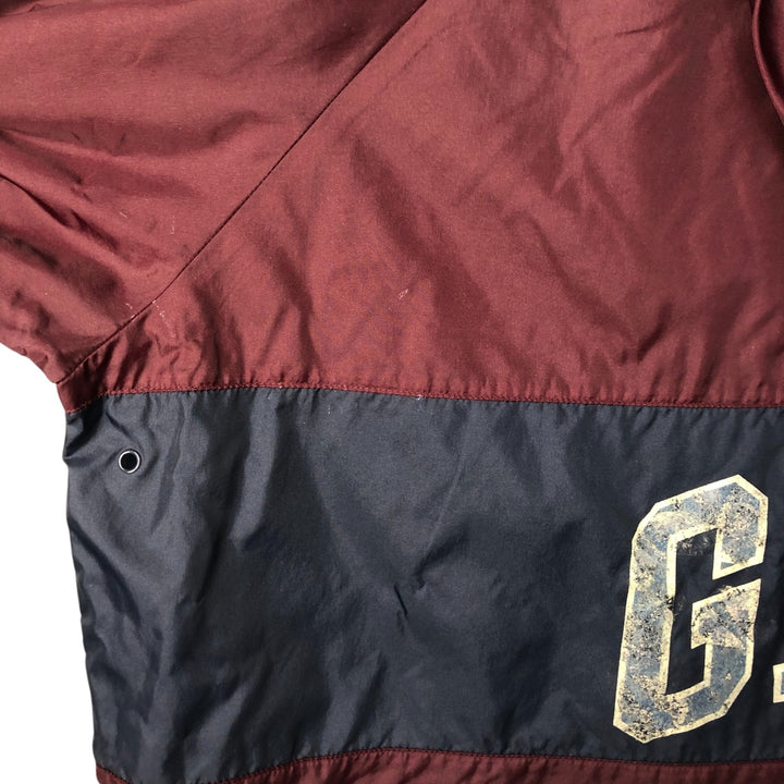 90'S GAP Vintage Back Print Anorak Parka, Men's XL Nylon wine-red Vintage Second Hand