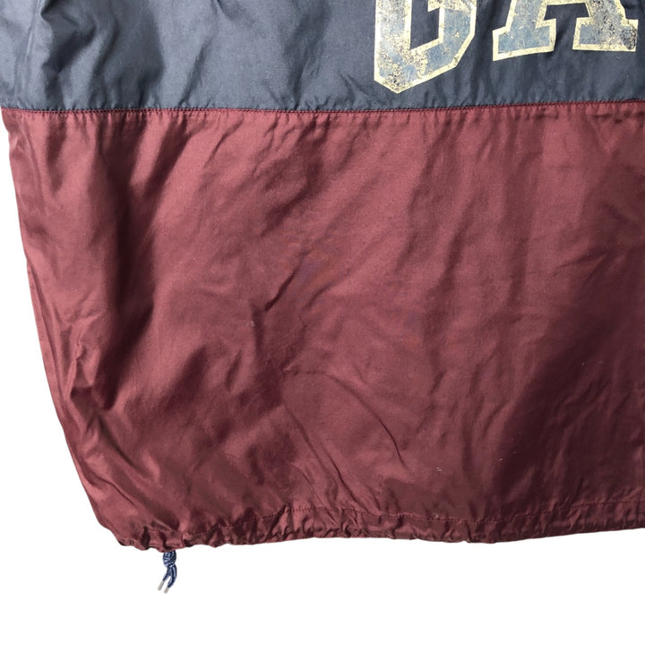 90'S GAP Vintage Back Print Anorak Parka, Men's XL Nylon wine-red Vintage Second Hand