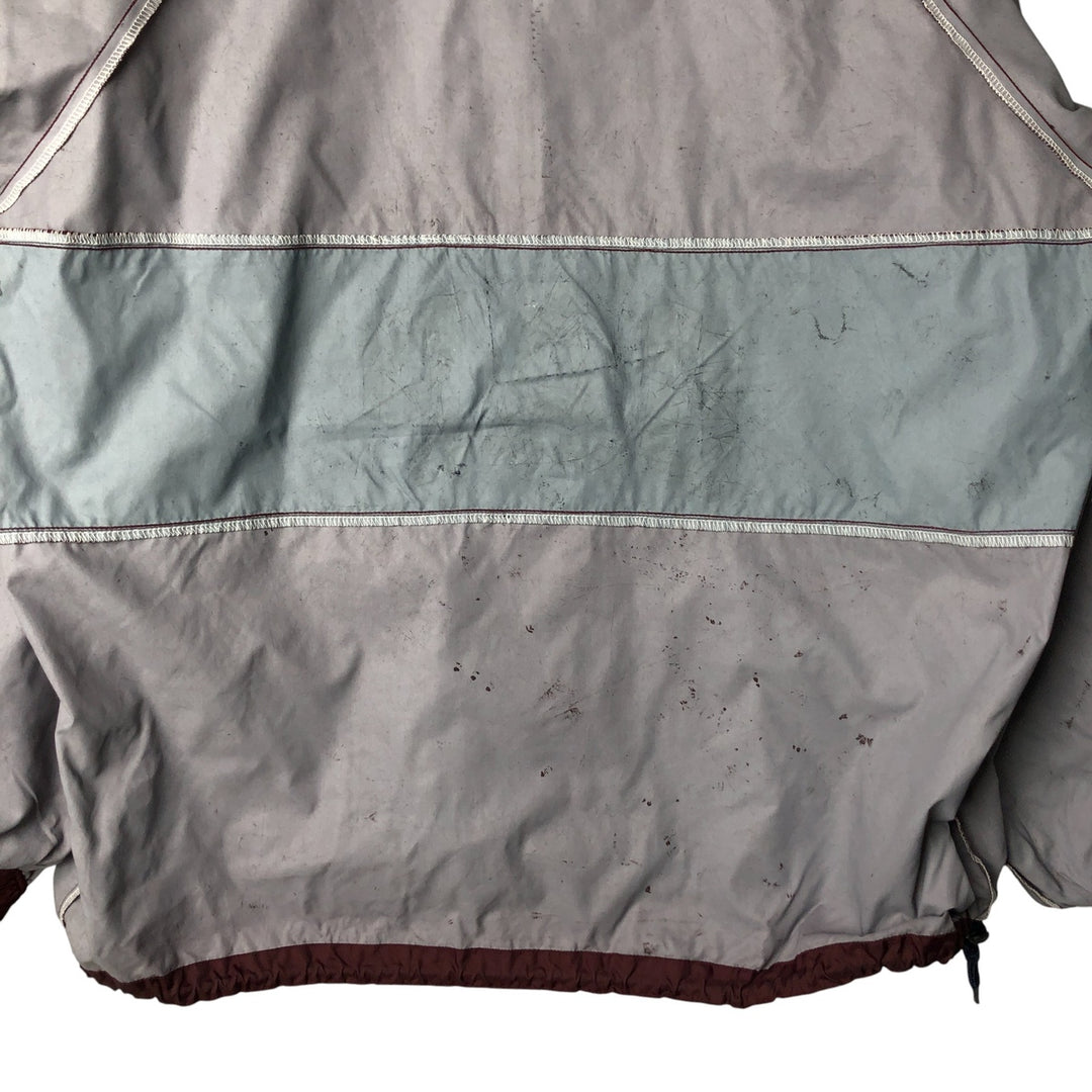 90'S GAP Vintage Back Print Anorak Parka, Men's XL Nylon wine-red Vintage Second Hand