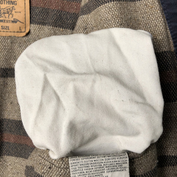 90'S Levi's Trucker Jacket, Cotton Twill, Men's Size L, Vintage cotton navy blue type Vintage Second Hand