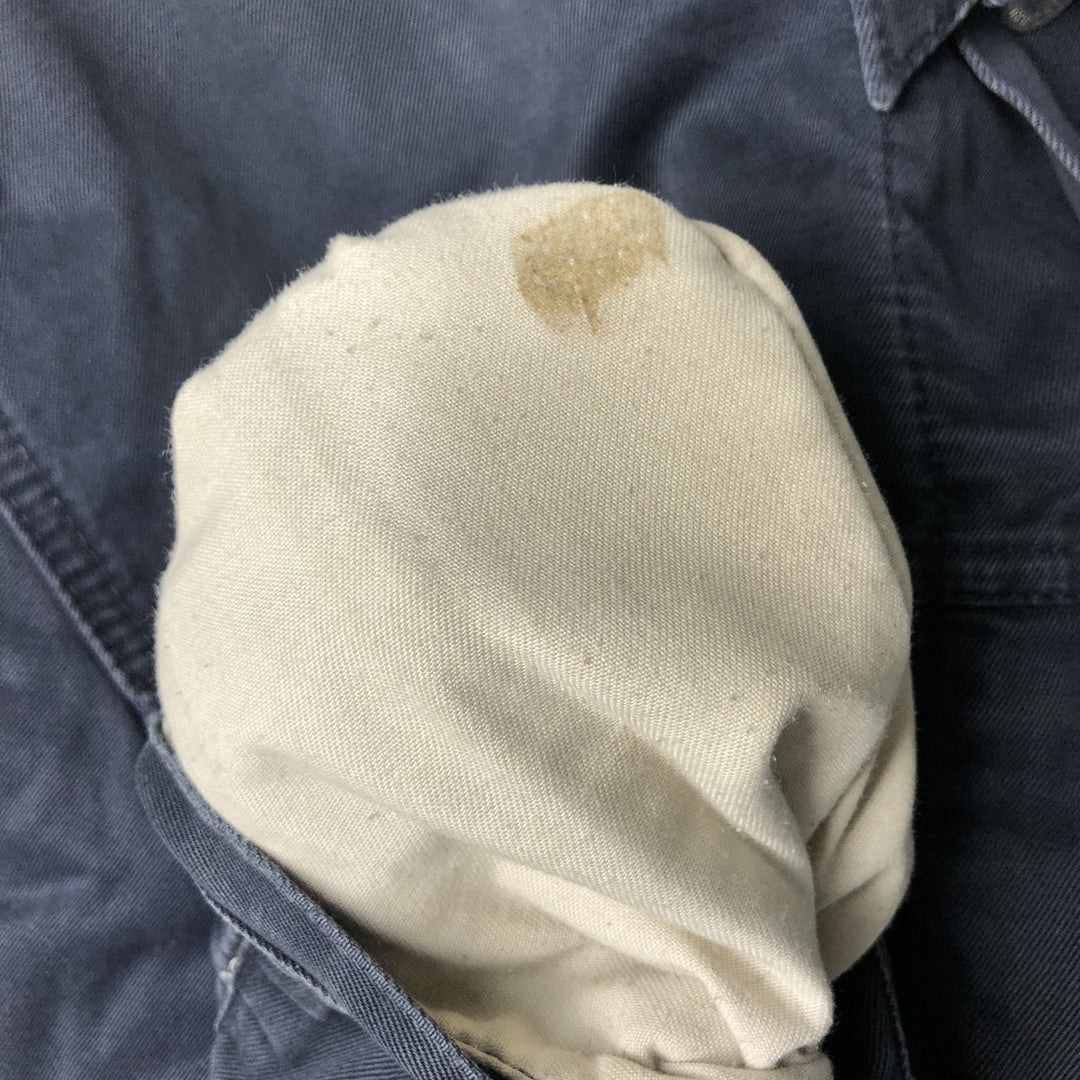 90'S Levi's Trucker Jacket, Cotton Twill, Men's Size L, Vintage cotton navy blue type Vintage Second Hand