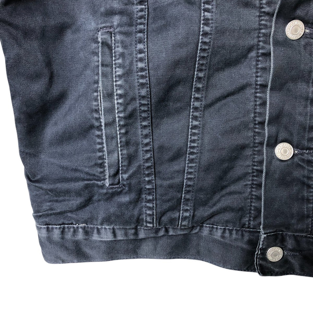 90'S Levi's Trucker Jacket, Cotton Twill, Men's Size L, Vintage cotton navy blue type Vintage Second Hand