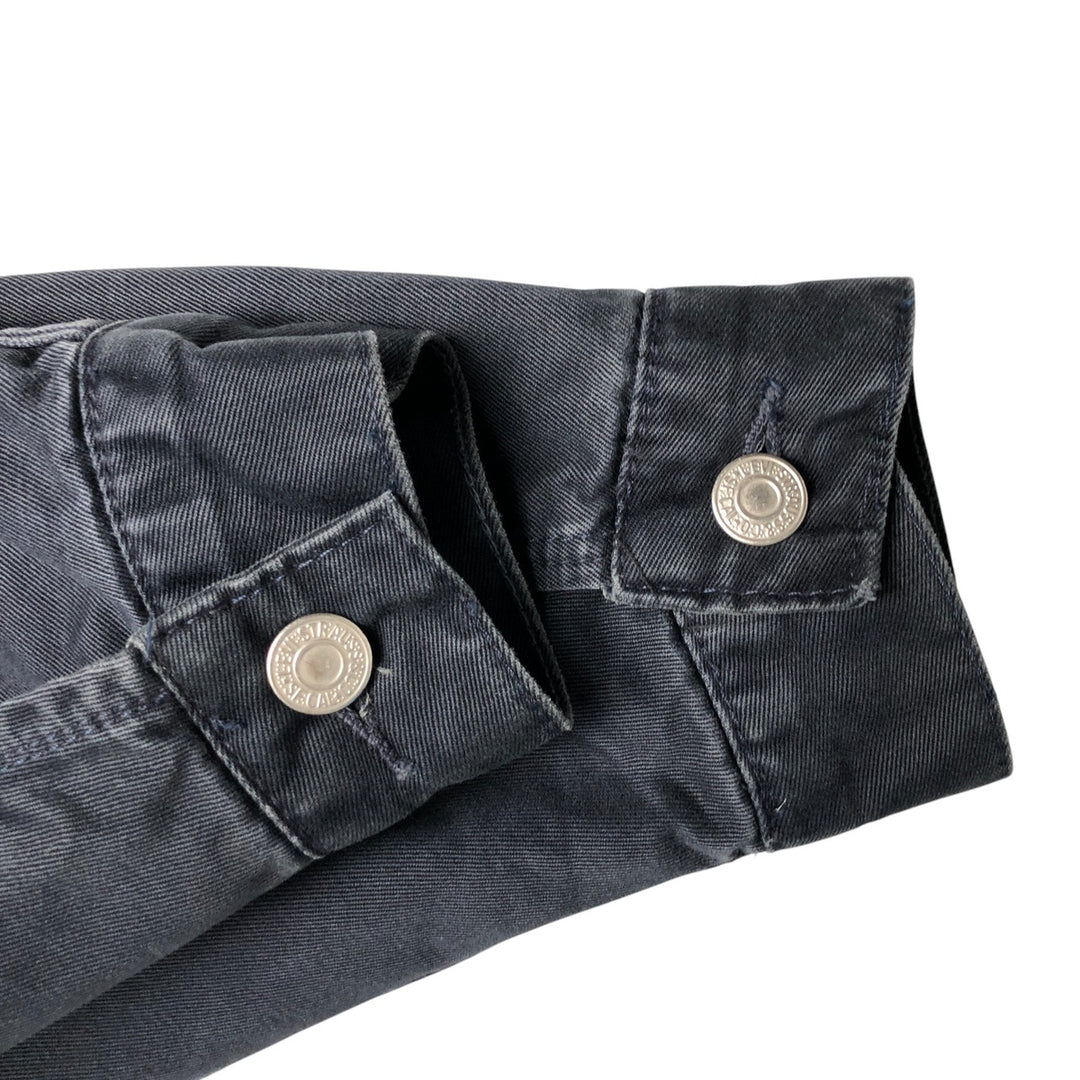 90'S Levi's Trucker Jacket, Cotton Twill, Men's Size L, Vintage cotton navy blue type Vintage Second Hand