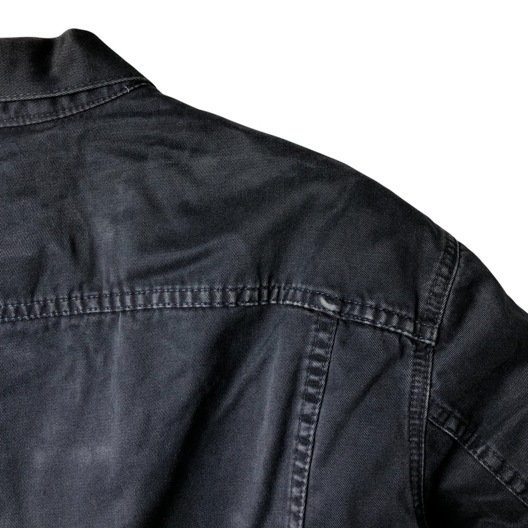 90'S Levi's Trucker Jacket, Cotton Twill, Men's Size L, Vintage cotton navy blue type Vintage Second Hand