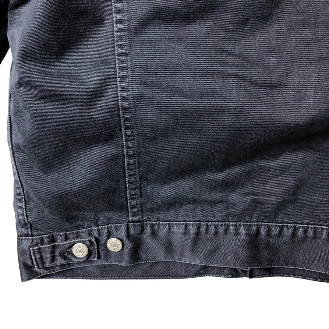 90'S Levi's Trucker Jacket, Cotton Twill, Men's Size L, Vintage cotton navy blue type Vintage Second Hand
