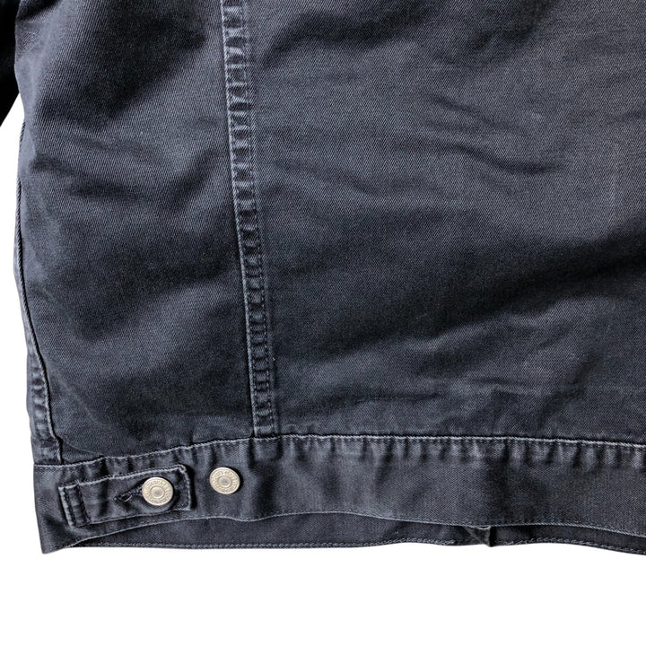 90'S Levi's Trucker Jacket, Cotton Twill, Men's Size L, Vintage cotton navy blue type Vintage Second Hand