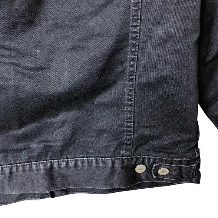 90'S Levi's Trucker Jacket, Cotton Twill, Men's Size L, Vintage cotton navy blue type Vintage Second Hand