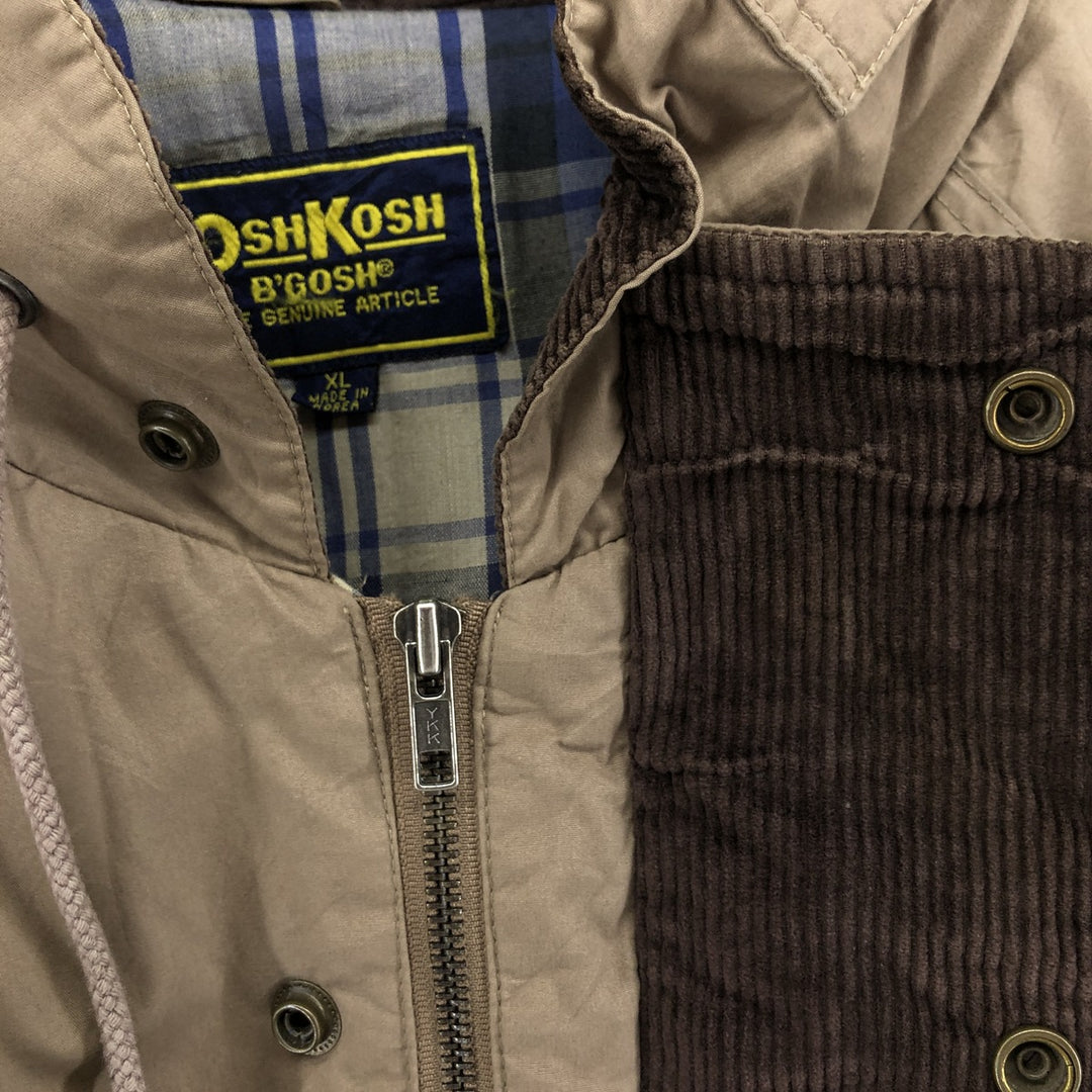 Vintage Osh Kosh B'GOSH Men's Padded Puffer Jacket, Size XL polyester beige type brown Vintage Second Hand
