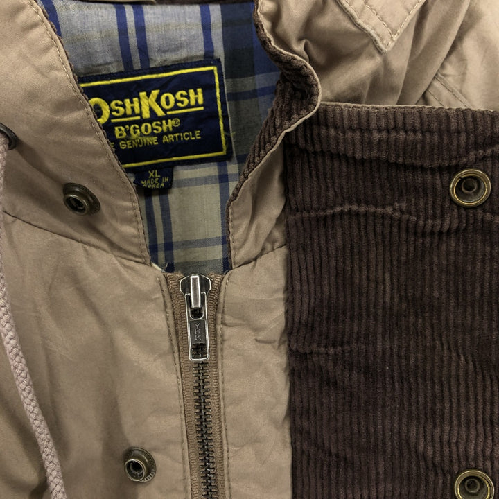 Vintage Osh Kosh B'GOSH Men's Padded Puffer Jacket, Size XL polyester beige type brown Vintage Second Hand
