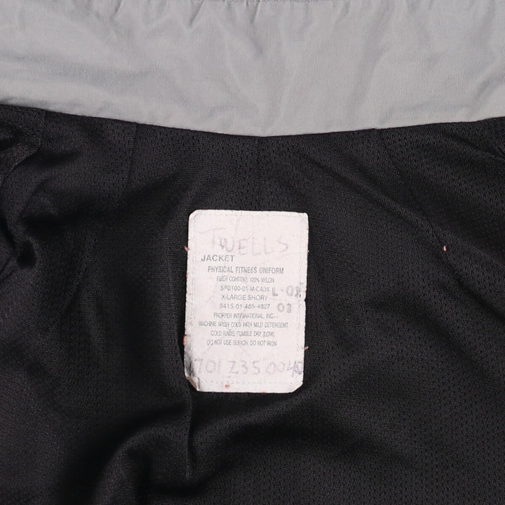 Authentic US Army PFU Training Jacket, Made in USA, X-LARGE SHORT, Men's XL (2000s) Nylon gray type Vintage Second Hand