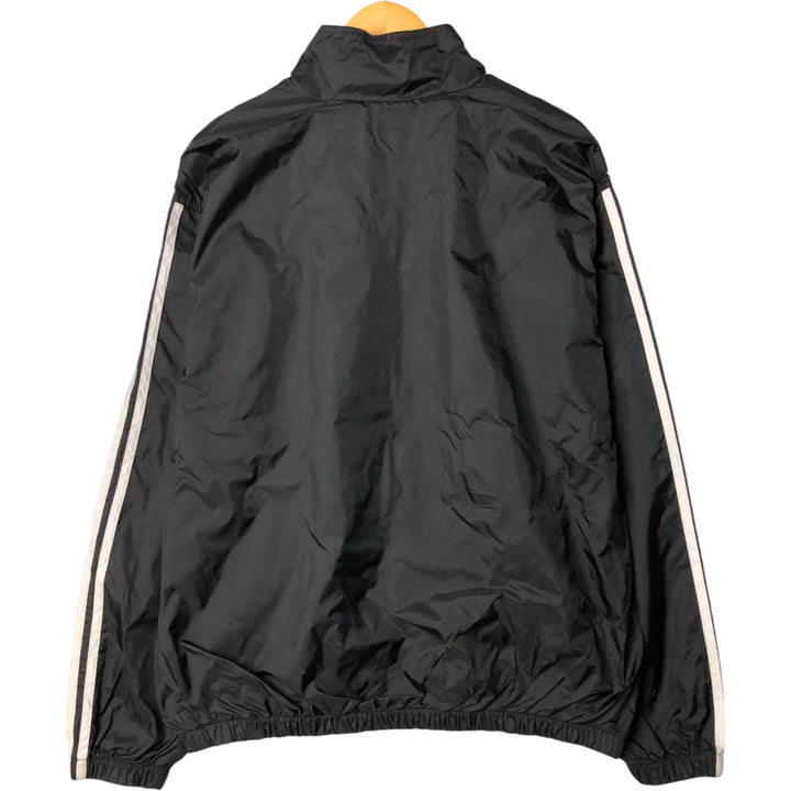 90'S Adidas Nylon Jacket, Men's Size L, Vintage Nylon black type Vintage Second Hand