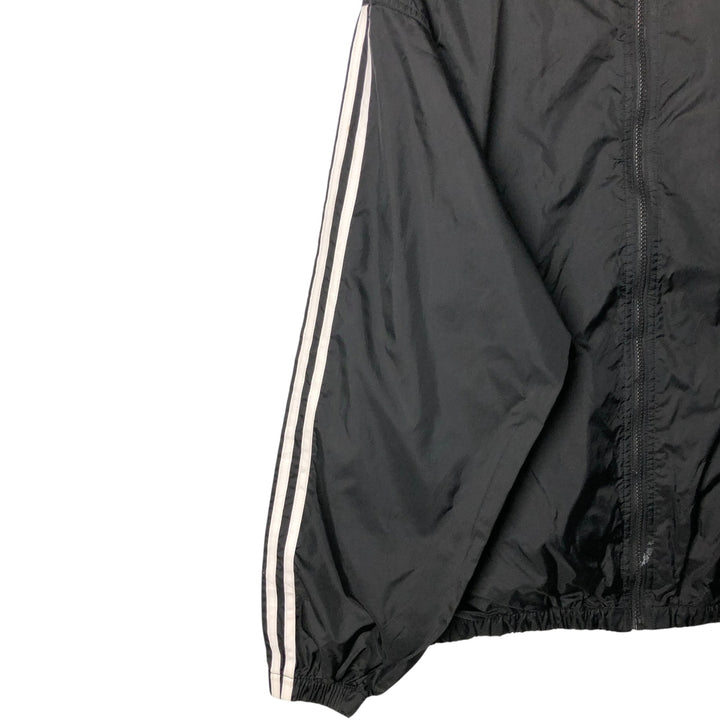 90'S Adidas Nylon Jacket, Men's Size L, Vintage Nylon black type Vintage Second Hand