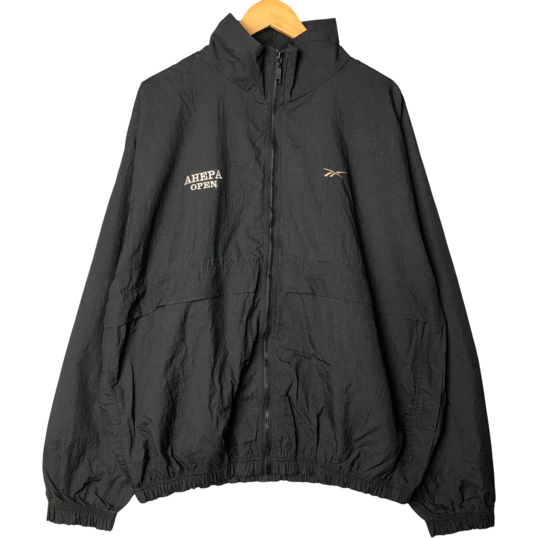90'S Reebok Golf Ripstop Nylon Jacket, Men's Size XL, Vintage Nylon black type Vintage Second Hand