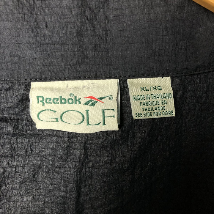 90'S Reebok Golf Ripstop Nylon Jacket, Men's Size XL, Vintage Nylon black type Vintage Second Hand