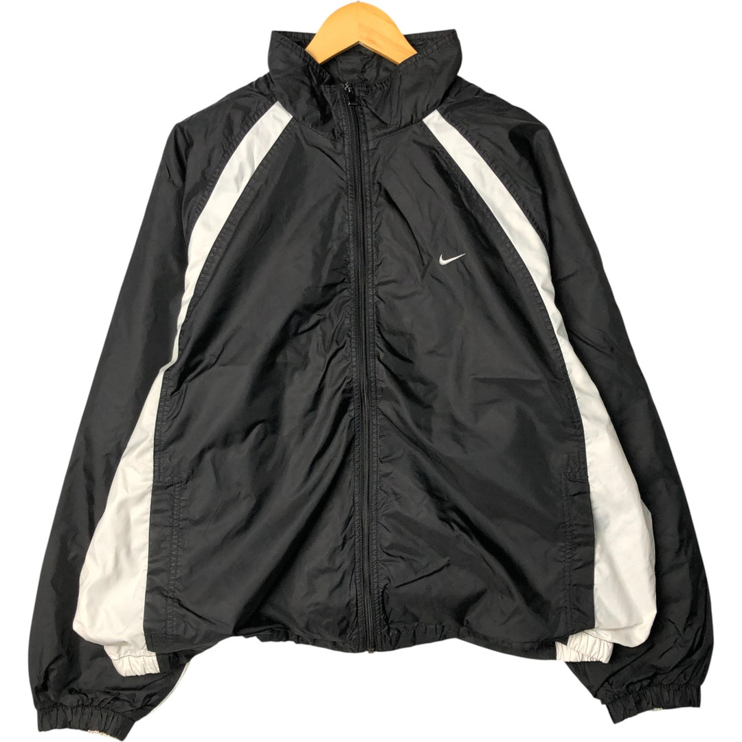 90'S Nike NIKE Nylon Jacket Men's XL Size Vintage Nylon black type Vintage Second Hand