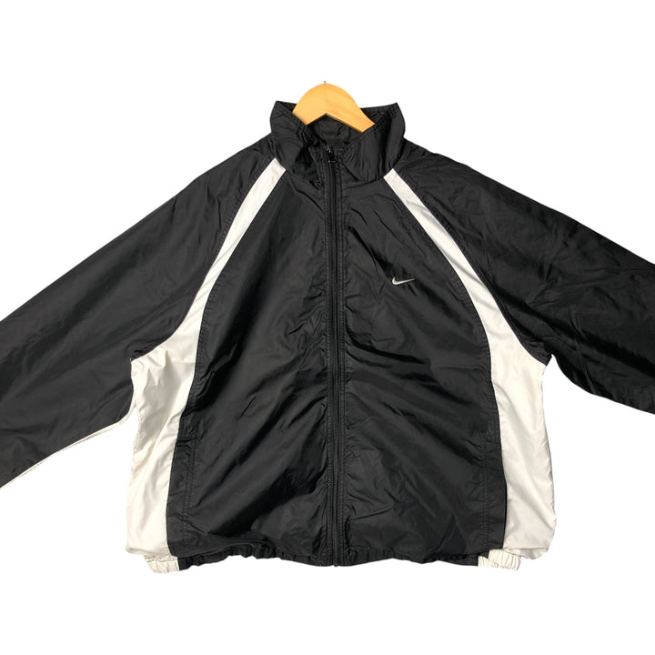 90'S Nike NIKE Nylon Jacket Men's XL Size Vintage Nylon black type Vintage Second Hand
