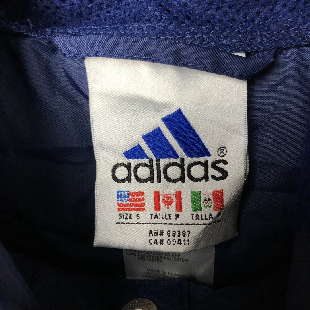 Vintage 90'S Adidas anorak parka, size S, men's Nylon yellow type Vintage Second Hand