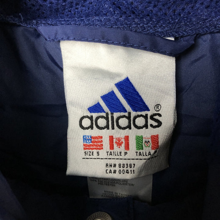 Vintage 90'S Adidas anorak parka, size S, men's Nylon yellow type Vintage Second Hand