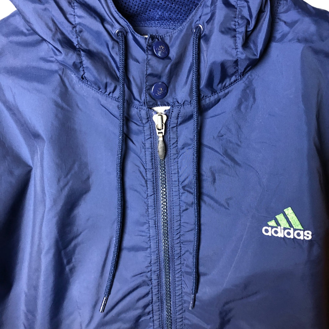 Vintage 90'S Adidas anorak parka, size S, men's Nylon yellow type Vintage Second Hand