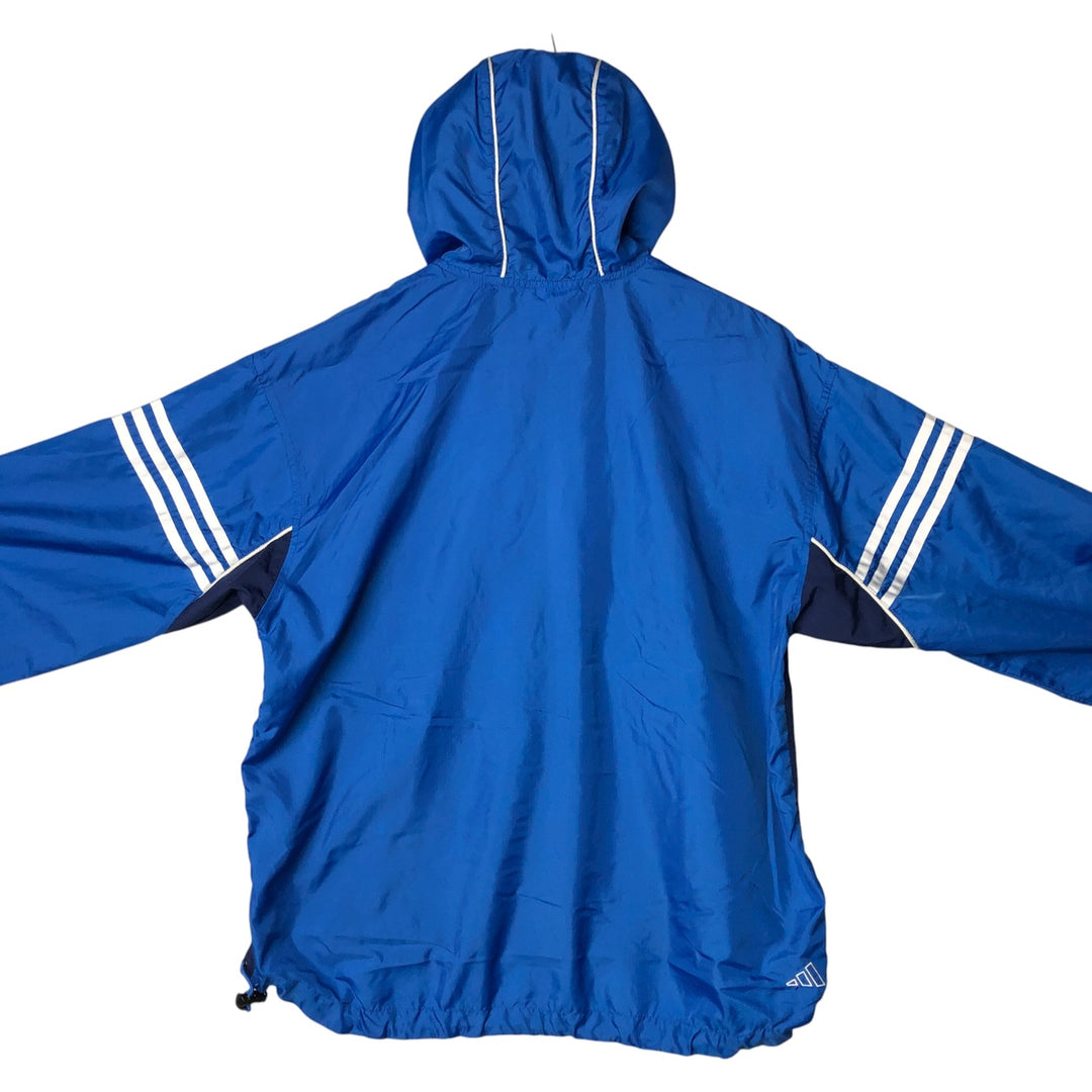 Vintage 90'S Adidas Ripstop Anorak Parka, Men's Size Medium Nylon navy blue type Vintage Second Hand