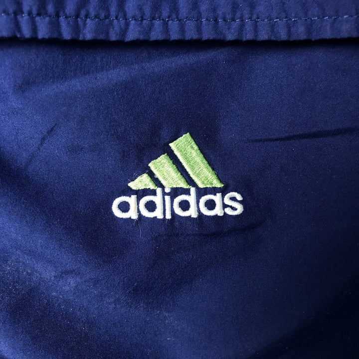 Vintage 90'S Adidas Ripstop Anorak Parka, Men's Size Medium Nylon navy blue type Vintage Second Hand