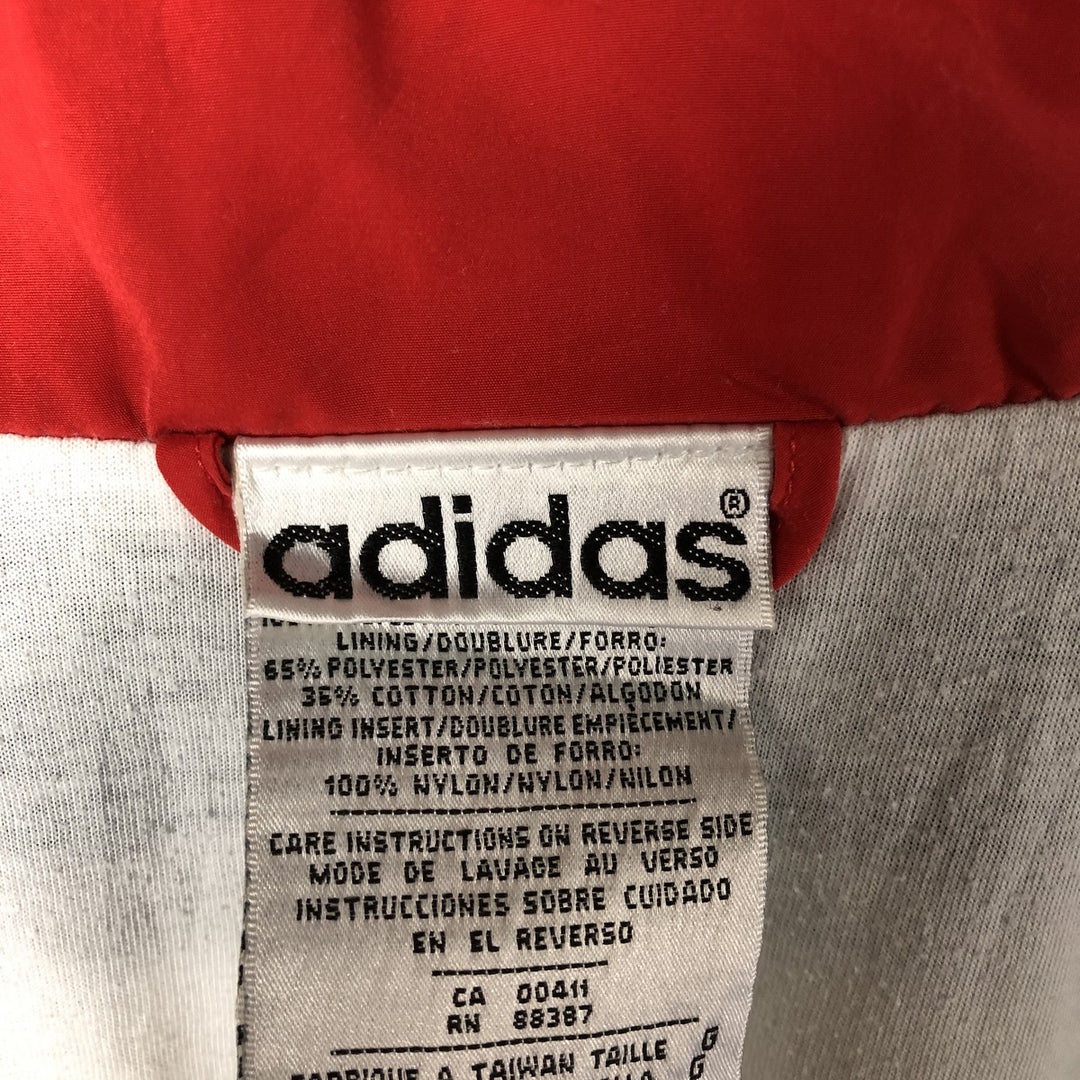 Vintage 80s-90'S Adidas windbreaker, men's size L polyester white type Vintage Second Hand