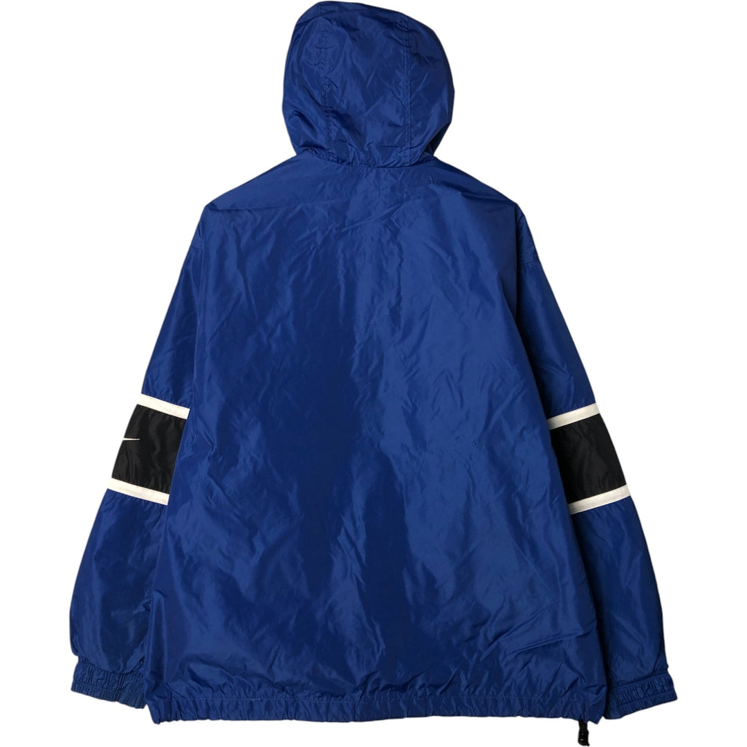90'S Nike Anorak Parka, Men's Medium, Vintage Nylon blue type Vintage Second Hand