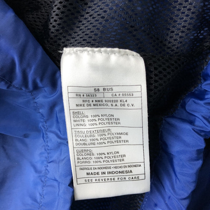 90'S Nike Anorak Parka, Men's Medium, Vintage Nylon blue type Vintage Second Hand