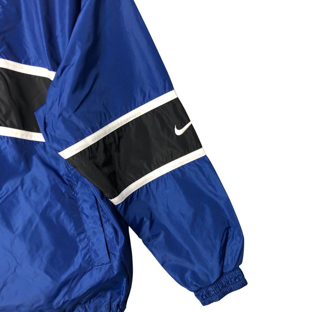 90'S Nike Anorak Parka, Men's Medium, Vintage Nylon blue type Vintage Second Hand