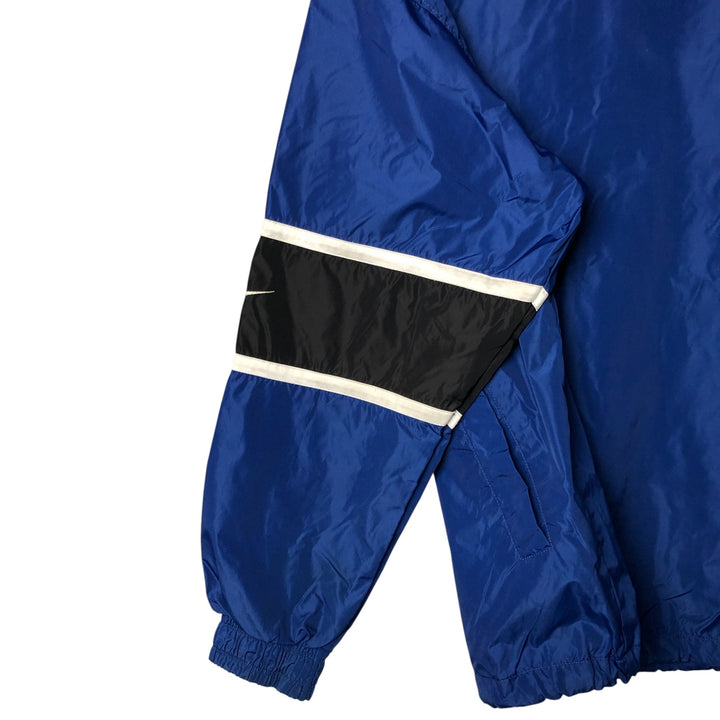 90'S Nike Anorak Parka, Men's Medium, Vintage Nylon blue type Vintage Second Hand