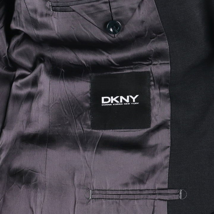 Donna Karan New York DKNY wool tailored jacket, men's size M wool Charcoal Vintage Second Hand