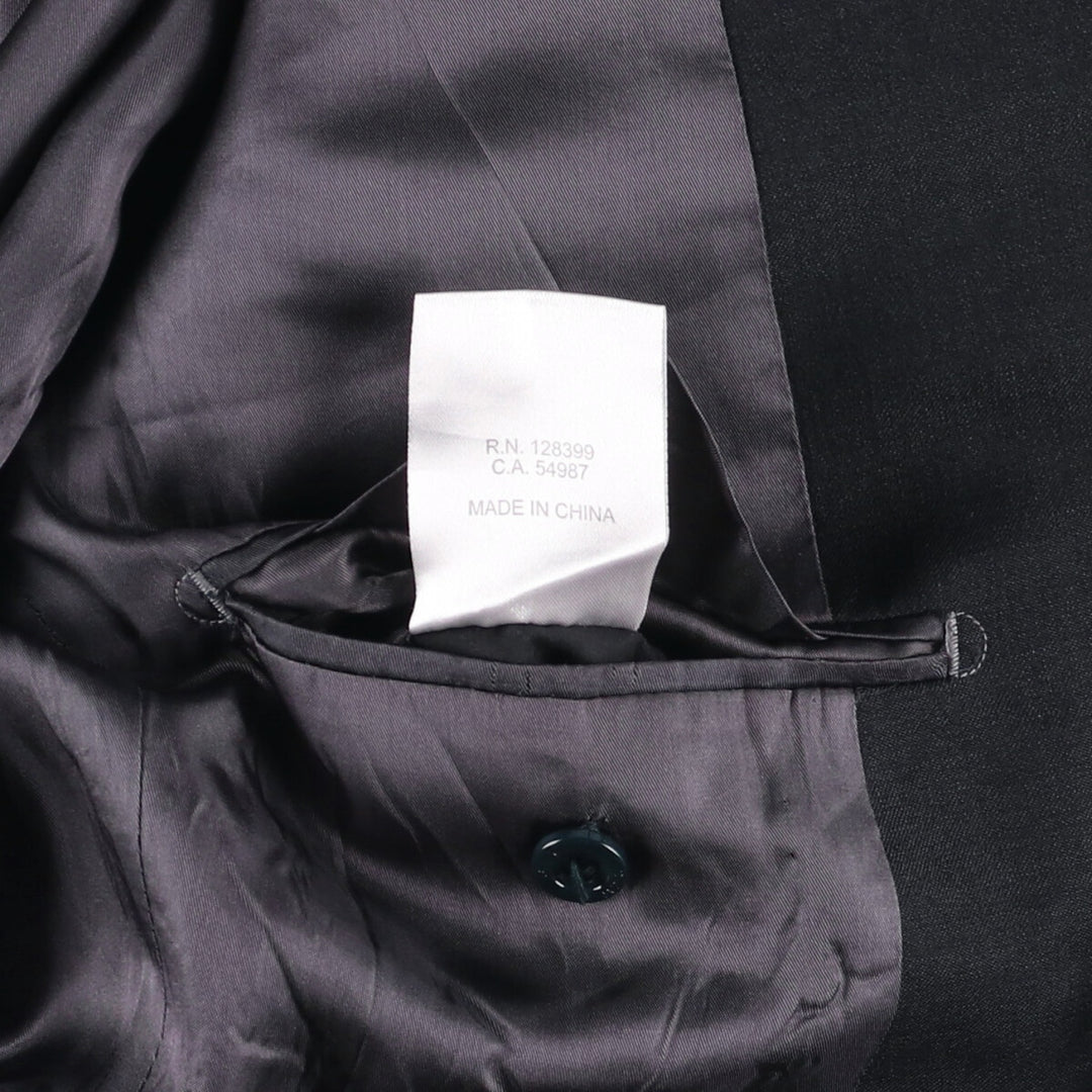 Donna Karan New York DKNY wool tailored jacket, men's size M wool Charcoal Vintage Second Hand