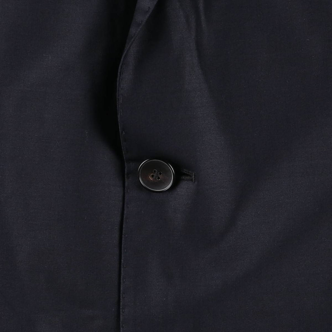 Hugo Boss wool tailored jacket, men's size L wool navy blue type Vintage Second Hand