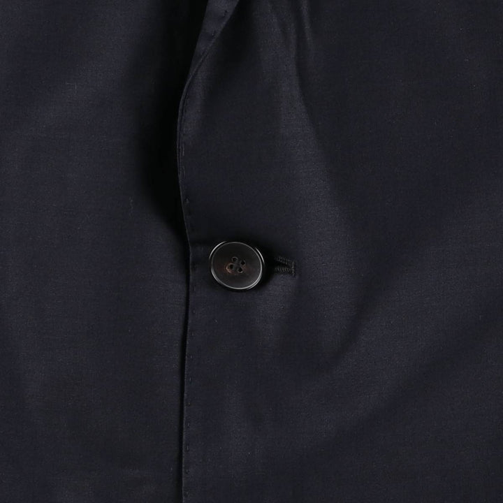 Hugo Boss wool tailored jacket, men's size L wool navy blue type Vintage Second Hand