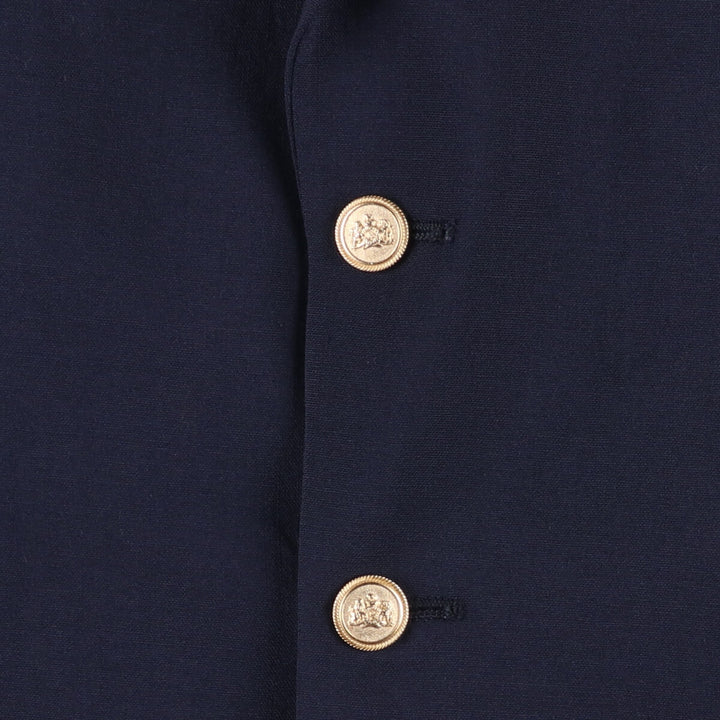 Stafford Navy Blazer, Tailored Jacket, Made in USA, Men's Size L wool navy blue type Vintage Second Hand