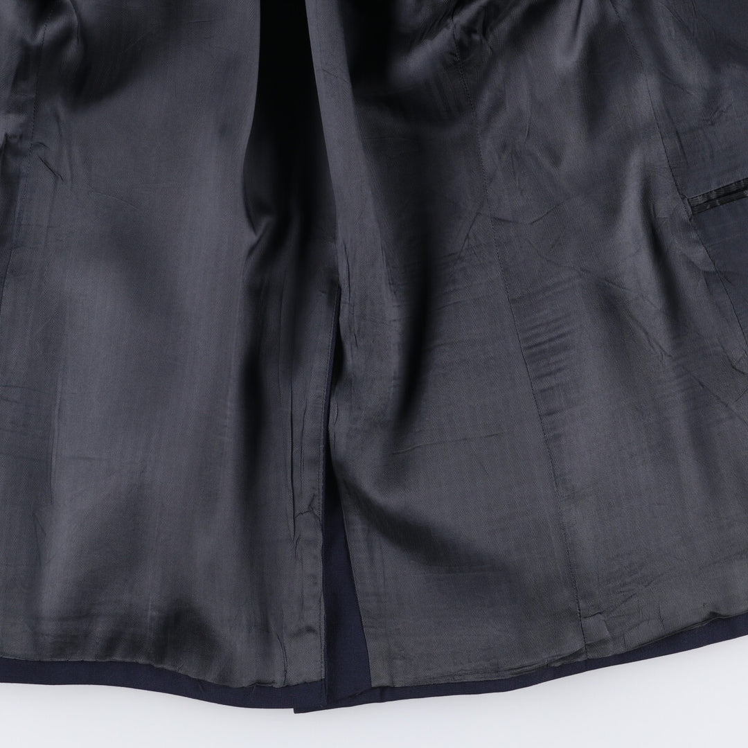 Stafford Navy Blazer, Tailored Jacket, Made in USA, Men's Size L wool navy blue type Vintage Second Hand