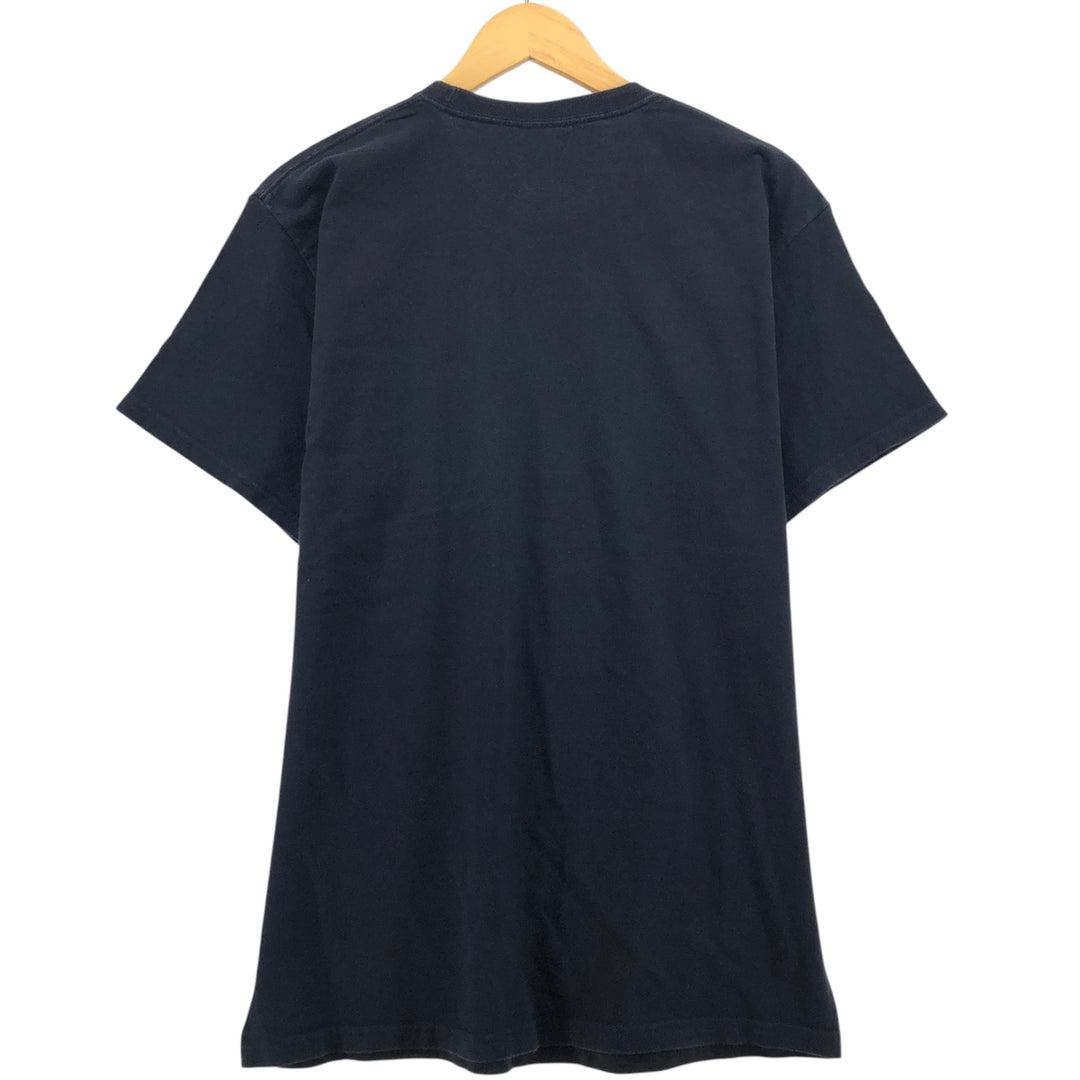 00's THE BEATLES Band T-shirt, Band T, Men's L size cotton black type Vintage Second Hand