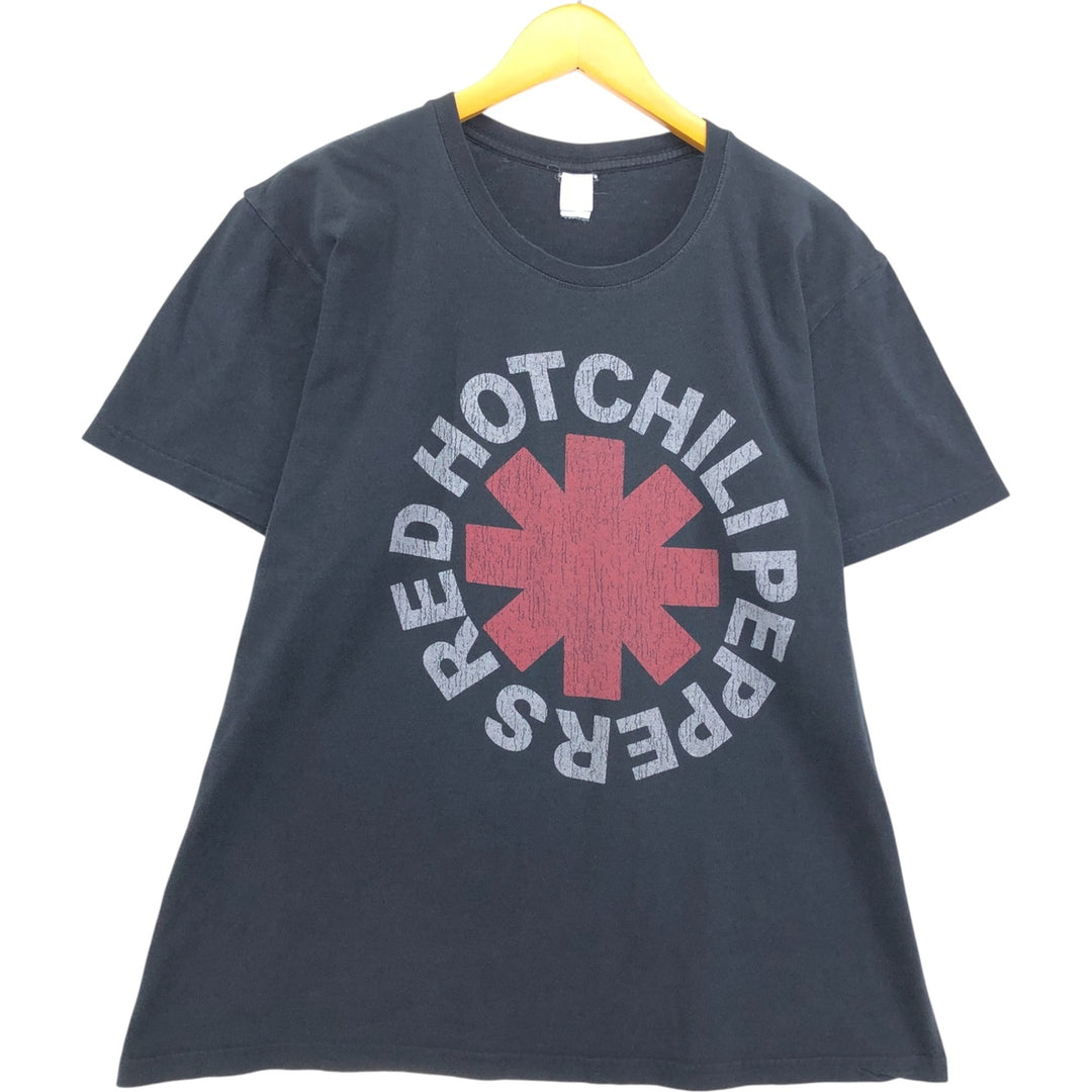 RED HOT CHILI PEPPERS Red Hot Chili Peppers Band T-shirt Band T Men's XL equivalent cotton black type Vintage Second Hand