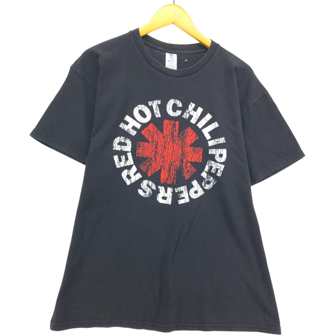 RED HOT CHILI PEPPERS Red Hot Chili Peppers Band T-shirt Band T Men's XL equivalent cotton black type Vintage Second Hand