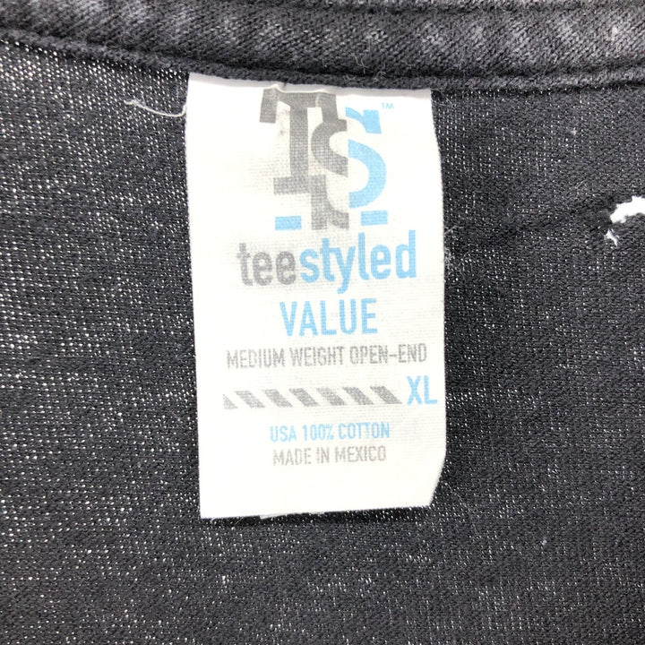 RED HOT CHILI PEPPERS Red Hot Chili Peppers Band T-shirt Band T Men's XL equivalent cotton black type Vintage Second Hand