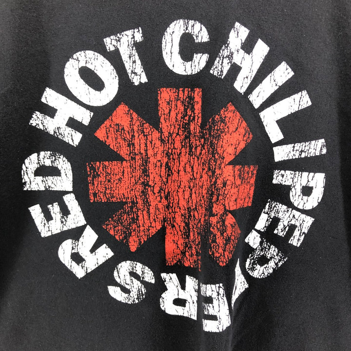 RED HOT CHILI PEPPERS Red Hot Chili Peppers Band T-shirt Band T Men's XL equivalent cotton black type Vintage Second Hand